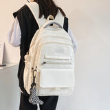weiyinxing Women Backpack Nylon Female Harajuku School Bag College Book Lady Travel Backpack Kawaii Fashion Girl Bag Men Student New