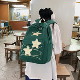 Weiyinxing Sweet All Match Star Backpacks Japanese Women Streetwear Y2k Aesthetic Schoolbags High-capacity Kawaii Backpack Students