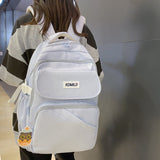 Weiyinxing Ladies Male Nylon College Backpack Cool Girl Travel Boy Leisure Book Rucksack Female Laptop Student Men Women School Bag