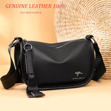 Weiyinxing Solid Color Cowhide Women Shoulder Crossbody Bag Luxury Ladies Phone Bag And Purses Genuine Leather Handbag Women's Bags