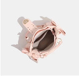 Weiyinxing Sweet Cute Pink Handbag Women New Harajuku Leather Large Capacity Y2k Hand Bag Ladies Vintage Casual Shoulder Bags Chic