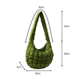 Weiyinxing Padded Crossbody Bag for Women 2024 Pleated Bubbles Cloud Shoulder Bags Large Bucket Tote Designer Bag Ruched Handbags