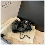 Weiyinxing Female 2024 High Quality Fashion Simply PU Leather Solid Chains Small Handbag Purses Large Capacity Versatile Crossbody Bag