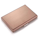 Weiyinxing Card Holder Men RFID Blocking Aluminum Metal Slim Wallet Money Bag Anti-scan Credit Card Holder Thin Case Small Male Wallet