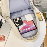 Weiyinxing New Waterproof Nylon Backpack Casual Big Capacity Woman Rucksack Multi-pocket College Student Book Bagpack Schoolbag