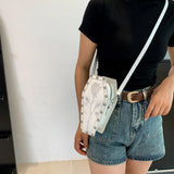 Weiyinxing Shaped Trend Crossbody Bag Halloween PU Rose Spider Sling Purses 2024 Novelty 3D Cartoon Cellphone Bag Y2K Gothic Satchel