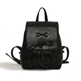 Weiyinxing Tie Design Women's Small 2024 Fashion Backpack Girls School Bag Solid Color Pu Leather Fashion Travel Silver Back Pack