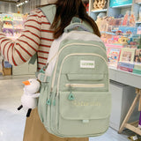 Weiyinxing High Capacity Red Leisure College Backpack Trendy Women Fashion Nylon Laptop Book Bags Girl Cute Travel School Bag Female