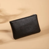 Weiyinxing PU Leather Unisex Lychee Pattern Zipper Coin Purse Ultra-thin Short Card Coin Key Storage Bag Mini Purse §ܧà§ê§֧ݧ֧Ü §է֧ä§ã§ܧڧÛ