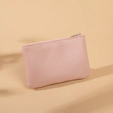 Weiyinxing PU Leather Unisex Lychee Pattern Zipper Coin Purse Ultra-thin Short Card Coin Key Storage Bag Mini Purse §ܧà§ê§֧ݧ֧Ü §է֧ä§ã§ܧڧÛ
