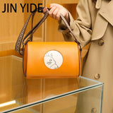 Weiyinxing Genuine Leather Women Shoulder Bags Casual Simple Crossbody Handbag Lady Luxury Cow Leather Small Vintage Female Tote Sac