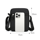 Weiyinxing Shoulder Bag Durable Mini Black Mobile Phone Bag Waist Pack Men Crossbody Bags Man Bag Handbag bolso de mano