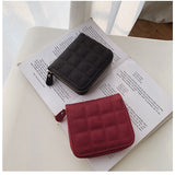 Weiyinxing Women's Short Wallet 2023 Korean Version Mini Wallet Lady Fashion Purse Short Zipper Cute Zero Wallet Student Embroidered Wallet