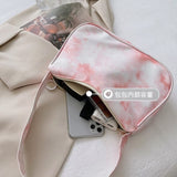 Weiyinxing Wind Lady' Handbag 2023 New Japanese Style One Shoulder Bag Chic Ancient Fashion Girl Nylon Armpit Bag Simple Versatile