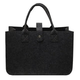 Weiyinxing Women'S Felt Totes Large Capacity Reusable Shopping Handbag Portable Casual Solid Color Shopping Designer Tote