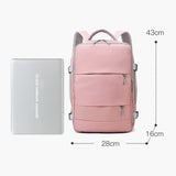 Weiyinxing Women Travel Backpack Waterproof Anti-Theft Stylish Casual Daypack Luggage Strap USB Charging Port Backpack Laptop School Bags