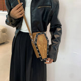 Weiyinxing Shaped Trend Crossbody Bag Halloween PU Rose Spider Sling Purses 2024 Novelty 3D Cartoon Cellphone Bag Y2K Gothic Satchel