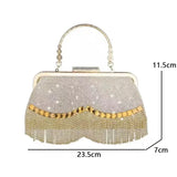 Weiyinxing for Wedding Party Banquet Diamond Clutch Bag Ladies Luxury Party Evening Bag Fashion Wedding Bridal Dress Bag