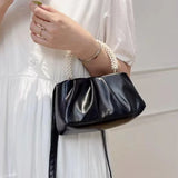 Weiyinxing Pearl Handle Women Dinner Clutch Purse Handbags Luxury Design Ladies Square Shoulder Bags Female Small Messenger Bag