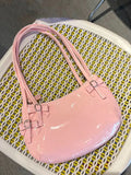 Weiyinxing Sweet Cute Pink Handbag Women New Harajuku Bow Chic Y2k Bags Purse Ladies Fairycore Aesthetic Underarm Bag Bolso Mujer