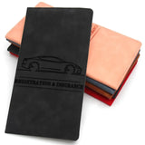 Weiyinxing Leather Ultra-thin Driver License Holder Driving License Case ID Bag DIY Cover for Car Driving Documents Folder Wallet Unisex