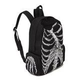 Weiyinxing Women Y2k Aesthetic Gothic Black Backpacks Harajuku Punk Trendy Skull Bags Men Personality Fashion Vintage Schoolbags Japanese