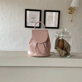 Weiyinxing Y2K Retro Silver Cute Mini Back Pack PU Leather Backpack for Women Korean Fashion School Bags Teenagers Girls Backpacks