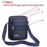 Weiyinxing Men Nylon Shoulder Bag Messenger Bag Casual Waterproof Nylon Zipper Pocket Handbag Fashion Tote Travel Male Crossbody Bags