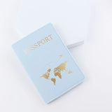 Weiyinxing Lover Couple Passport Cover Hot Stamping Simple Plane Women Men Travel Wedding Passport Covers Holder Fashion Wedding Gift