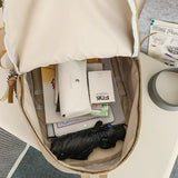 Weiyinxing Men Women Waterproof White School Backpack Female Male Teenager Student Bag Trendy Cool Travel Girl Boy Book Backpack Ladies Bag