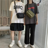 Weiyinxing Unisex Messenger Bag Travel Waist Bag Men's Chest Bag Backpack Casual Men's Shoulder Messenger Bag Nylon Phone Bag Purse