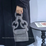 Weiyinxing for Party Dinner Evening New Fashion Handbag Bags for Women Clutch Handmade Beaded Bag Female Purse End Product
