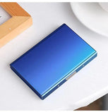 Weiyinxing Card Holder Men RFID Blocking Aluminum Metal Slim Wallet Money Bag Anti-scan Credit Card Holder Thin Case Small Male Wallet