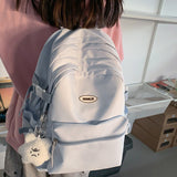 Weiyinxing Girl Waterproof Nylon Kawaii Backpack Cool Female Travel College Backpack Fashion Lady Cute Book Women Laptop Student Bag