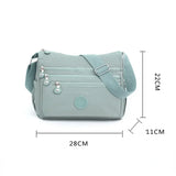 Weiyinxing Women's Messenger Large Capacity Shoulder Bag Polyester Fashion Cosmetic Bag Simple and Versatile Handbag Crossbody Bag Purses