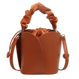 Weiyinxing Solid Women's Top-Handle Bags Ladies Bags on Sale 2024High Quality Fashion Sewing Thread Bucket Handbag Bolsas Femininas