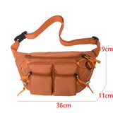 Weiyinxing Capacity Waist Bag Anti theft Nylon Fanny Pack For Men And Women Big Blet Bag Multi-Functional Chest Bag Banana Waist Pack