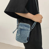 Weiyinxing Sewing Thread Women's Shoulder Bag 2024 New Women's Crossbody Bag Mobile Phone Bag Hot Selling Design Mini Denim