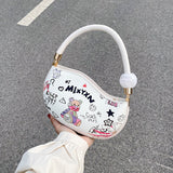 Weiyinxing Painted handbags for women 2023 designer luxury women's bag 2023 trend cute graffiti crossbody bags for women pea tote bags