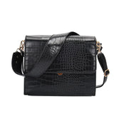 Weiyinxing PU Leather Shoulder Crossbody Bags for Women 2024 Lux Designer Bag With Crocodile Pattern Large Capacity Casual Tote Bag