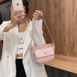 Weiyinxing Crossbody Bag Set For Women 2024 Luxury Designer Handbag And Purses Houndstooth Chain Shoulder Messenger Bags Bolso Mujer