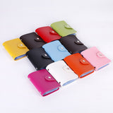 Weiyinxing Women PU Bank Card Holder Candy Color Card Wallet multiple Card Slots Wallet Credit Bussiness Card Holder Large-capacity Purse