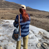 Weiyinxing Punk Denim Y2k Bag Women 2024 High Street Pockets Chic Vintage Backpack Ladies Harajuku Casual Messenger Bags Versatile