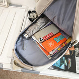 Weiyinxing Women's Backpack Solid Color Female Multi-pocket Casual Man Travel Bag High Quality Schoolbag for Teenage Girl Book Knapsack