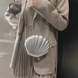 Weiyinxing Women Shoulder Handbags Shell Bag Chain Cute Sequins Small Bag Phone Money Pouch Zipper Crossbody Bags for Women