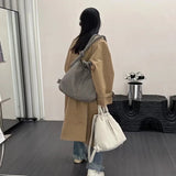 Weiyinxing Padded Women Shoulder Bag Cotton Quilted Backpack Down Space Designer Bags for Women Casual Drawstring Bag Shopper Purse