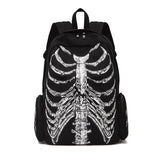 Weiyinxing Women Y2k Aesthetic Gothic Black Backpacks Harajuku Punk Trendy Skull Bags Men Personality Fashion Vintage Schoolbags Japanese