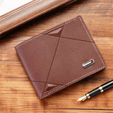 Weiyinxing Short Pu Leather Wallet For Men Luxury Coin Wallet Vintage Business Mini Man Card Holders Multifunctional Male Small Purse