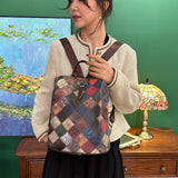 Weiyinxing Backpack Women Leather Rucksack Women's Knapsack Travel Backpacks Shoulder School Bags for Teenage Girls Mochila