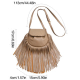 Weiyinxing Tassel Women Crossbody Bag For Women Simple Design Phone Purse Pu Leather Luxury Handbag Mini Bag Flap Messenger Bag Sac